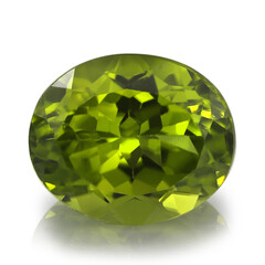 Kaschmir-Peridot-Edelstein 10,21 ct in Sammler-Box