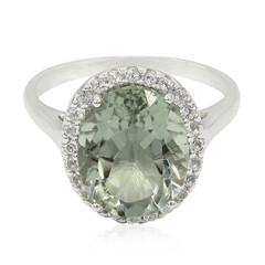 Esperanza-Grüner Amethyst-Silberring