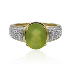 Brasilianischer Grüner Opal-Goldring (Tenner Diniz)