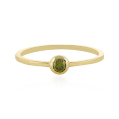 Grüner Diamant-Goldring