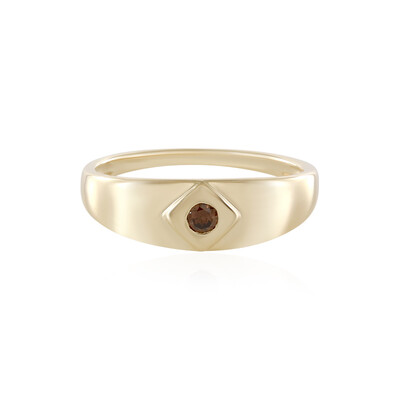 I2 Schokoladen-Brillant-Goldring