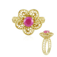Pinkfarbener Madagaskar-Saphir-Goldring (Ornaments by de Melo)