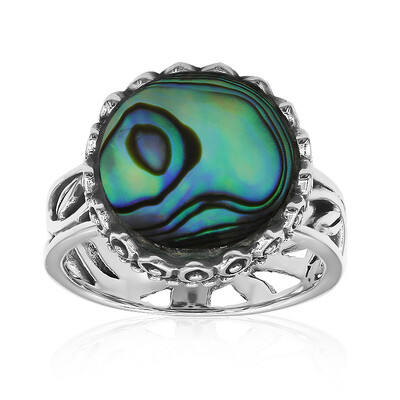 Abalone-Muschel-Silberring (Art of Nature)