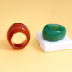 Grüner Achat-Ring
