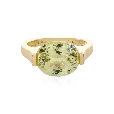 Kanariengelber Kunzit-Goldring