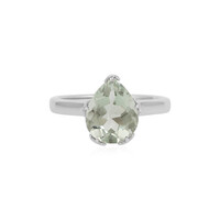 Grüner Amethyst-Silberring