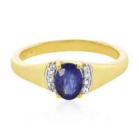 Blauer Madagaskar-Saphir-Silberring