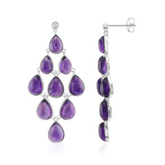 Amethyst-Silberohrringe