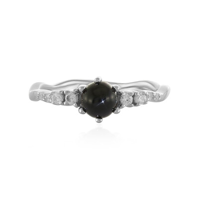 Indischer Stern-Diopsid-Silberring