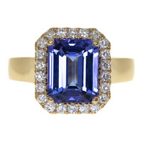 AAA-Tansanit-Goldring (CIRARI)