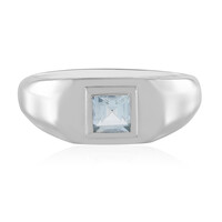 Brasilianischer Aquamarin-Silberring