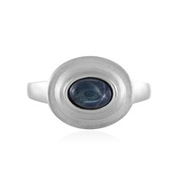 Blauer Stern-Saphir-Silberring