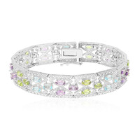 Edelstein-Silberarmband