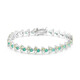 Edelstein-Silberarmband