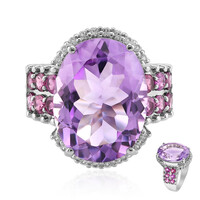 Lavendel-Amethyst-Silberring