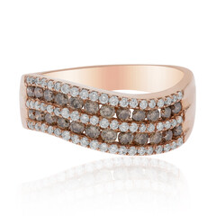 Schokoladen-Diamant-Goldring