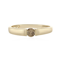 I1 Schokoladen-Brillant-Goldring