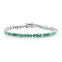 Brasilianischer Smaragd-Silberarmband