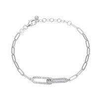 I3 (I) Diamant-Silberarmband