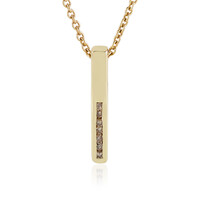 I2 Champagner-Diamant-Goldhalskette (de Melo)