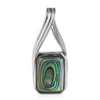 Abalone-Muschel-Silberanhänger