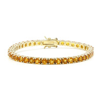 Madeira-Citrin-Silberarmband