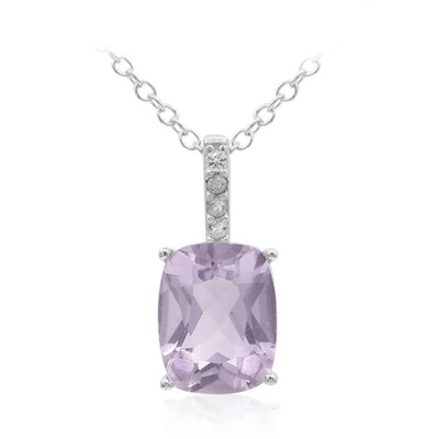 Bolivianischer Amethyst-Silberhalskette