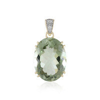 Rio Grande-Grüner Amethyst-Goldanhänger