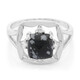 Schneeflocken-Obsidian-Silberring