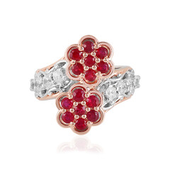 Tansania-Rubin-Silberring (Gems en Vogue)