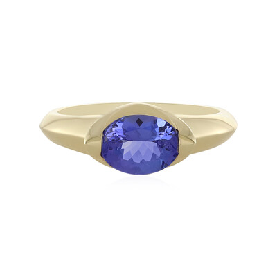 AAA-Tansanit-Goldring (de Melo)