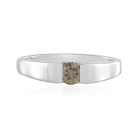 I2 Champagner-Diamant-Silberring