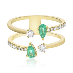 Sambia-Smaragd-Goldring (CIRARI)