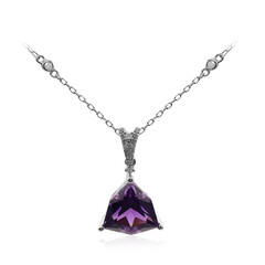 Amethyst-Goldhalskette