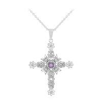 Amethyst-Silberhalskette