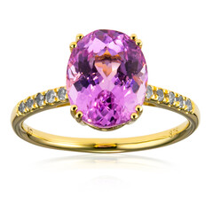 Brasilianischer Kunzit-Goldring