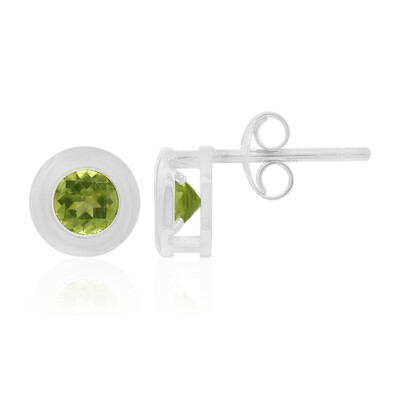 Peridot-Silberohrringe