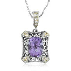 Lavendel-Amethyst-Silberhalskette (Dallas Prince Designs)