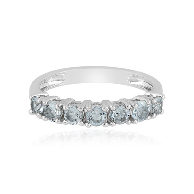 Brasilianischer Aquamarin-Silberring
