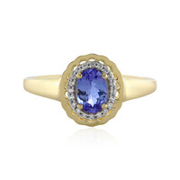 Tansanit-Goldring (Adela Gold)