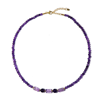 Amethyst-Silberhalskette