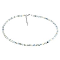 Blauer Opal-Silberhalskette