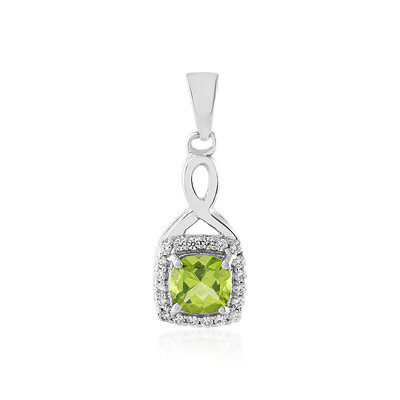 Arizona-Peridot-Silberanhänger