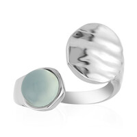 Aqua-Chalzedon-Silberring