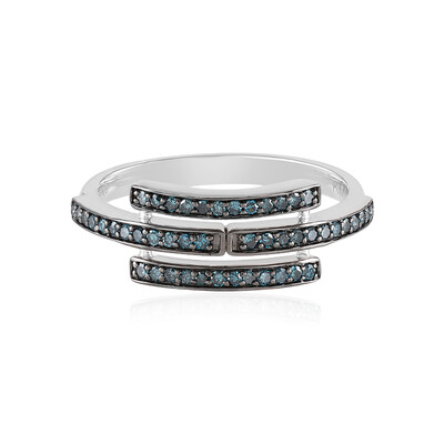 Blauer I2 Diamant-Goldring (KM by Juwelo)