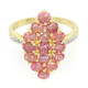 Nicht erhitzter Padparadscha-Saphir-Goldring (AMAYANI)