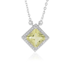 Limonen-Quarz-Silbercollier