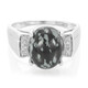 Schneeflocken-Obsidian-Silberring