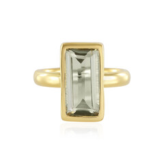 Grüner Amethyst-Silberring