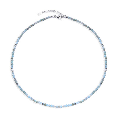 Larimar-Silberhalskette